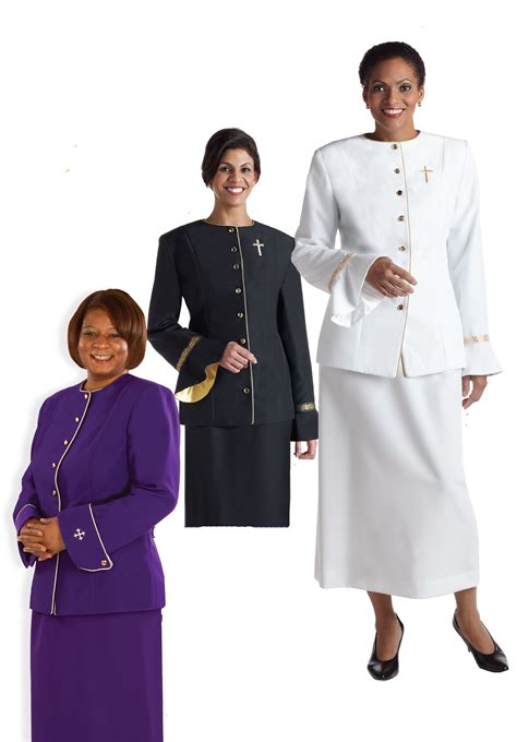 Choose from black, white, red, French blue, purple and maroon to suit every liturgical occasion. . Modern female clergy attire
